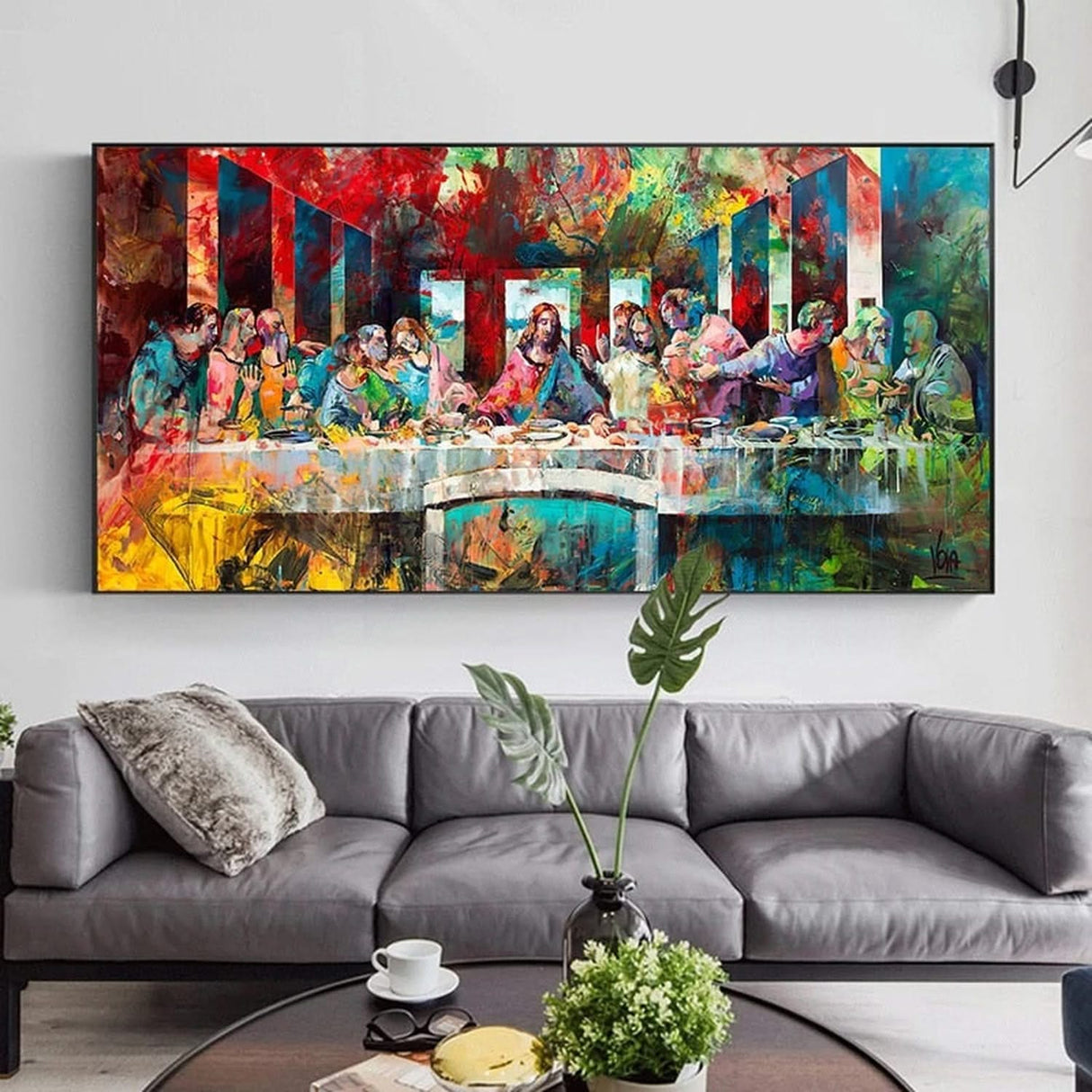 Leonardo da Vinci - The Last Supper Canvas Wall Art-ChandeliersDecor.com