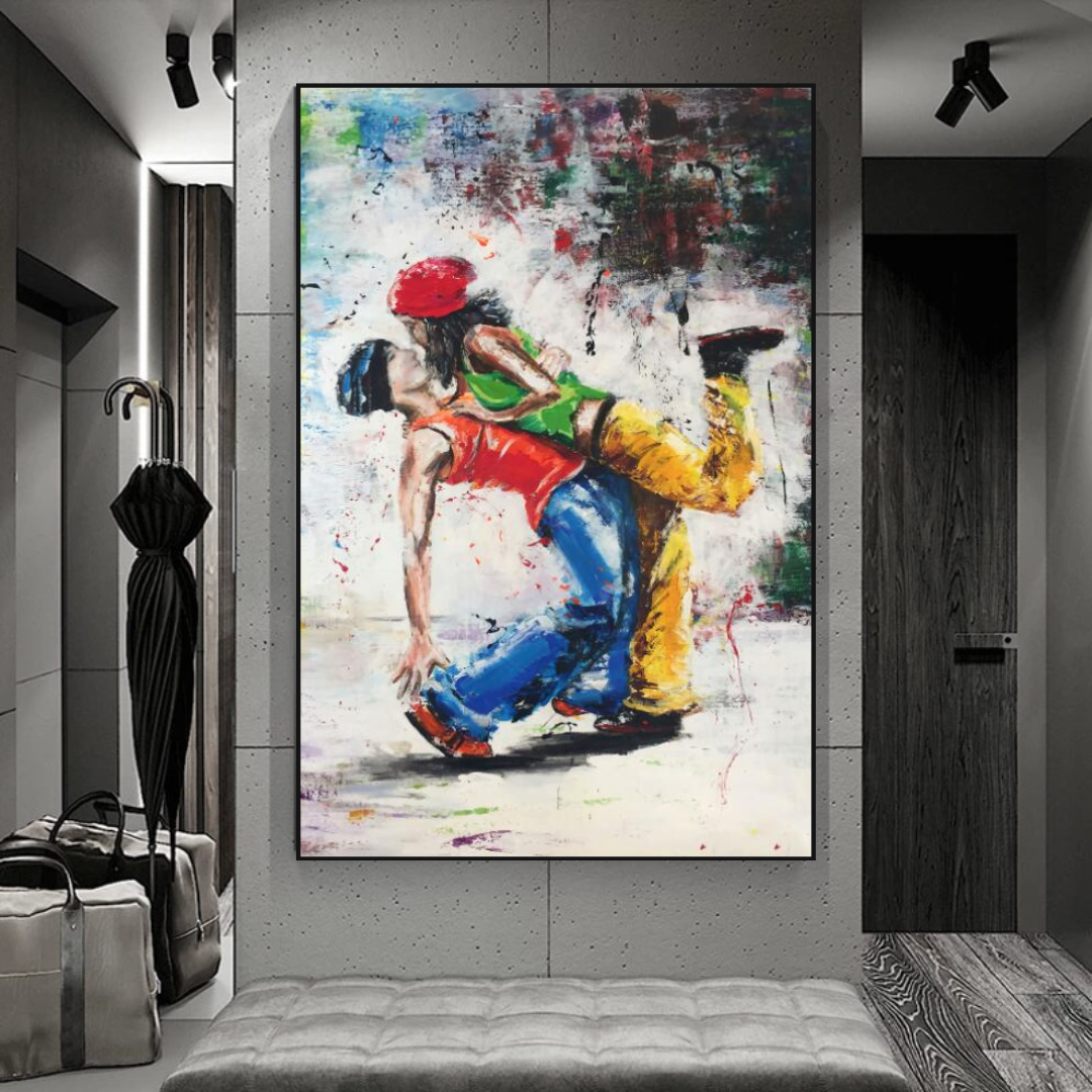ChandeliersDecor.com-Wall Posters-Let's Dance on the Singer's Beat: Musical Canvas Wall Art
