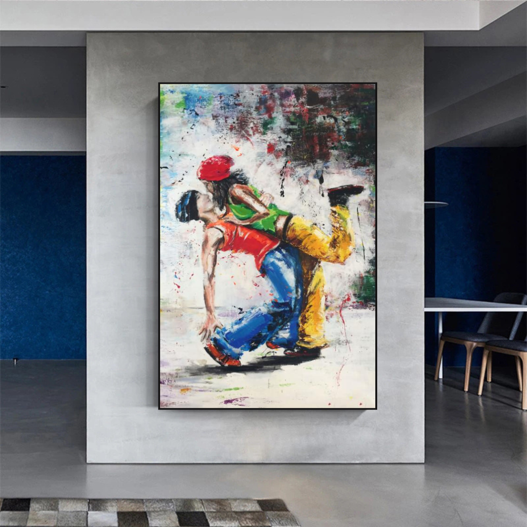 Let's Dance on the Singer's Beat: Musical Canvas Wall Art-ChandeliersDecor.com