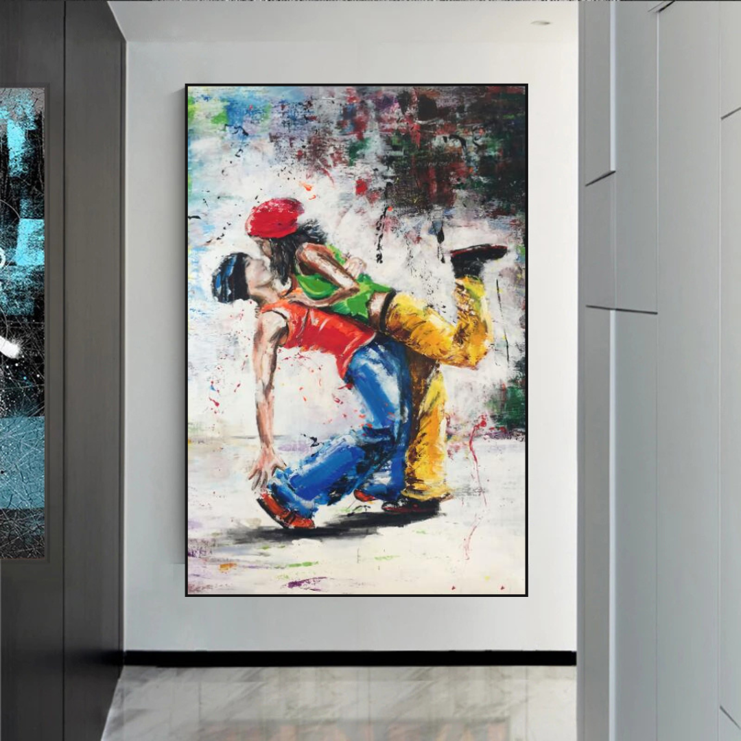 Let's Dance on the Singer's Beat: Musical Canvas Wall Art-ChandeliersDecor.com