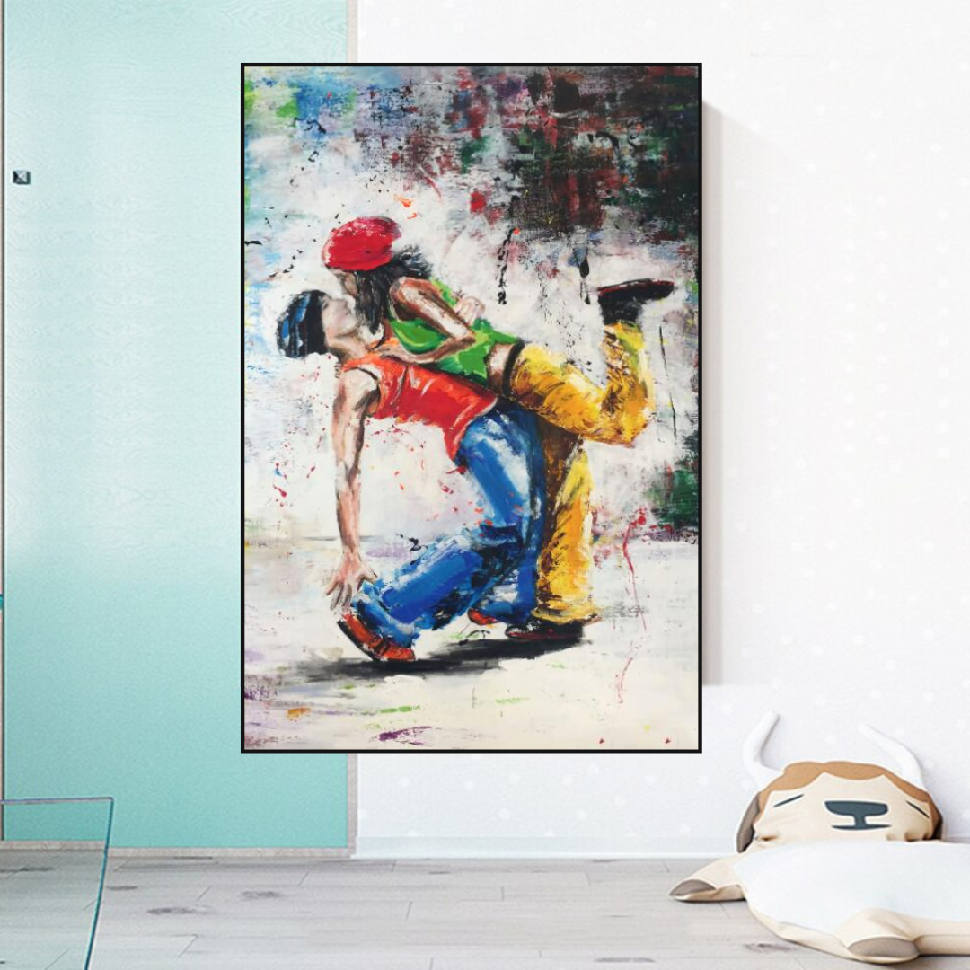 Let's Dance on the Singer's Beat: Musical Canvas Wall Art-ChandeliersDecor.com