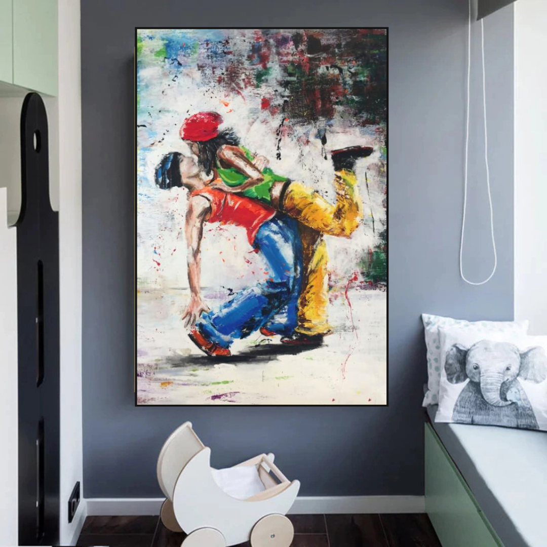 Let's Dance on the Singer's Beat: Musical Canvas Wall Art-ChandeliersDecor.com
