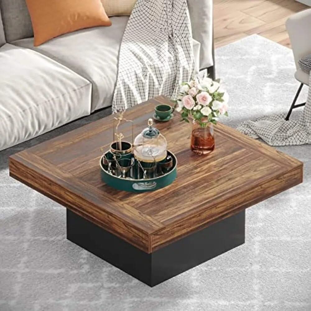 Little Tree Farmhouse Square Coffee Table-ChandeliersDecor.com