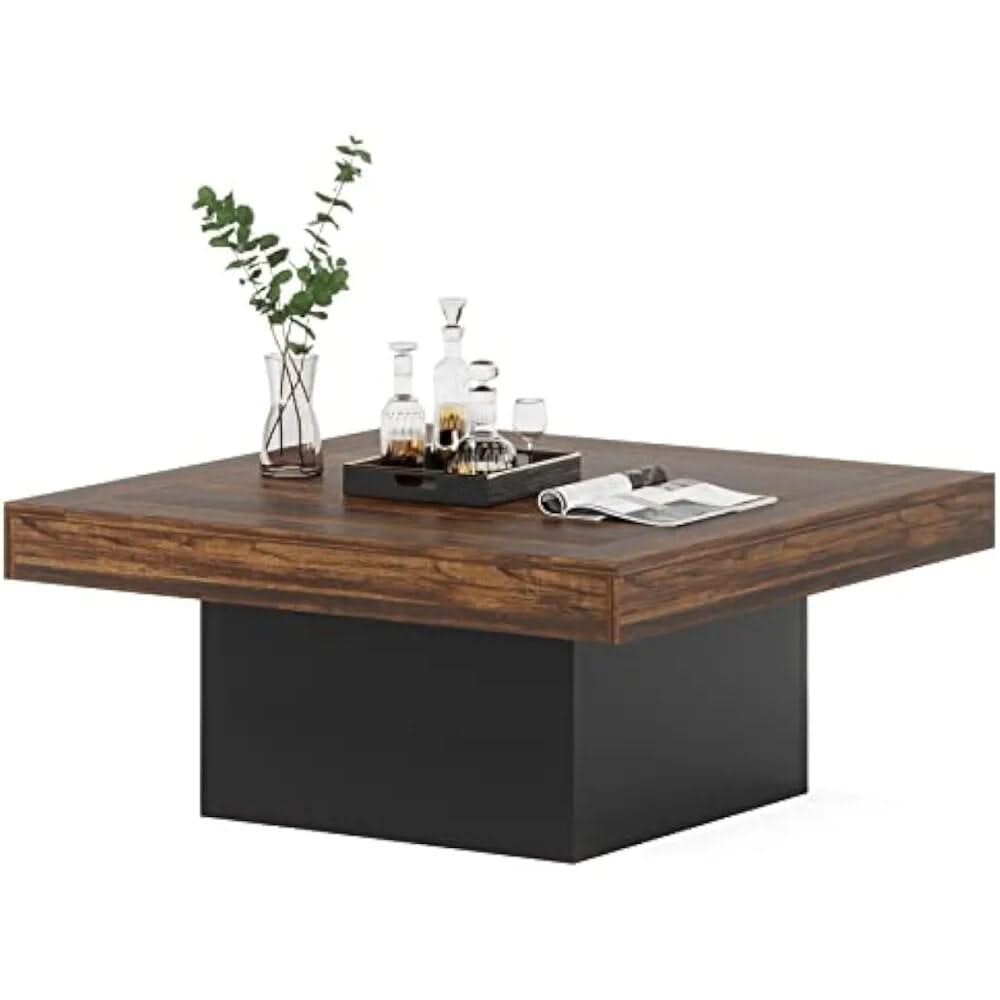 Little Tree Farmhouse Square Coffee Table-ChandeliersDecor.com