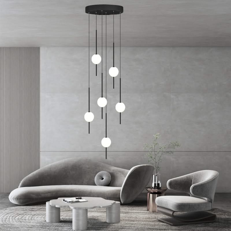 Long Line Glass Ball Chandelier - Lighting Solution.-ChandeliersDecor.com