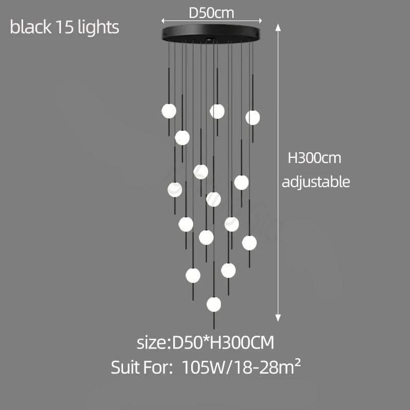 Long Line Glass Ball Chandelier - Lighting Solution.-ChandeliersDecor.com