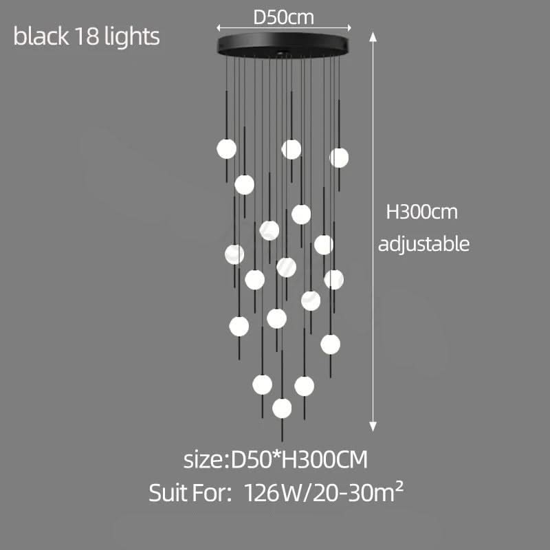Long Line Glass Ball Chandelier - Lighting Solution.-ChandeliersDecor.com