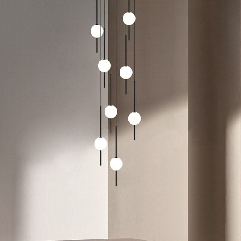 Long Line Glass Ball Chandelier - Lighting Solution.-ChandeliersDecor.com