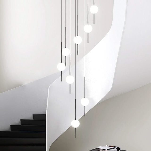 Long Line Glass Ball Chandelier - Lighting Solution.-ChandeliersDecor.com