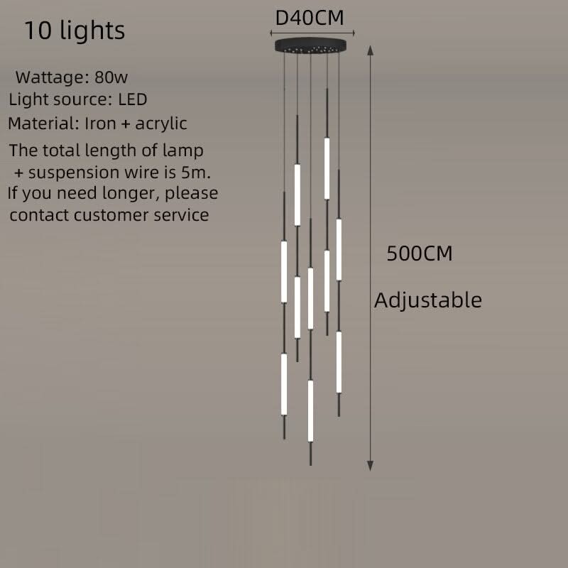 Long Tubes Chandelier – Illuminate Your Space with Style-ChandeliersDecor.com