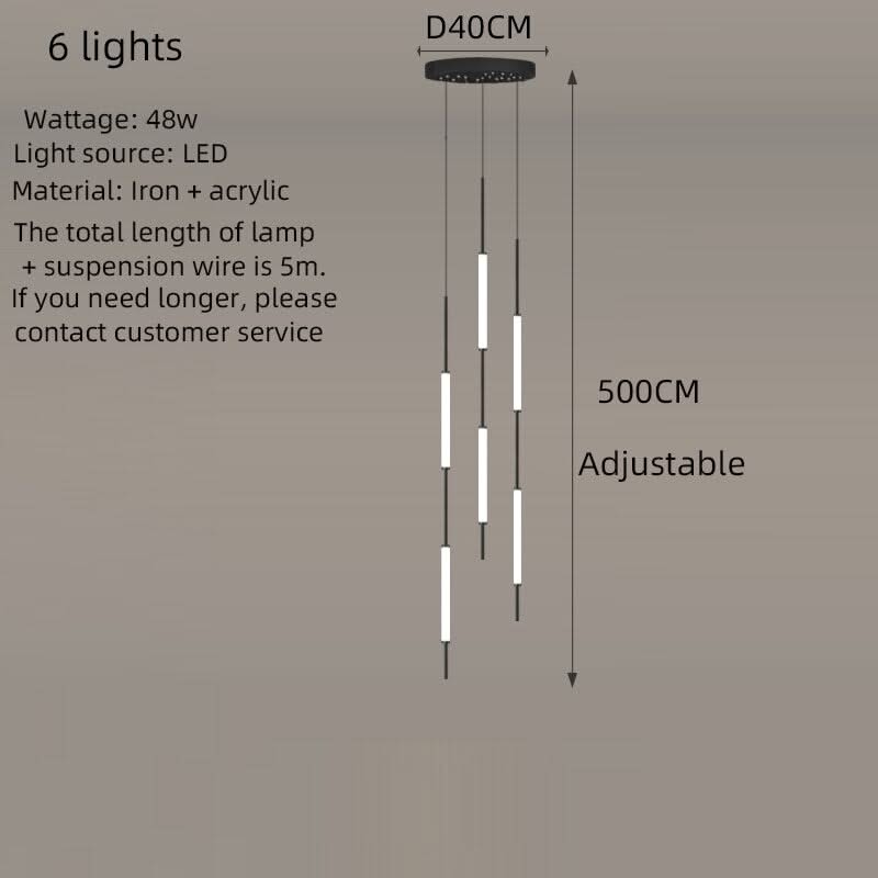 Long Tubes Chandelier – Illuminate Your Space with Style-ChandeliersDecor.com