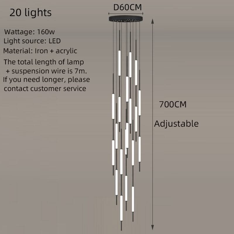 Long Tubes Chandelier – Illuminate Your Space with Style-ChandeliersDecor.com