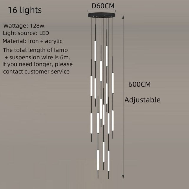 Long Tubes Chandelier – Illuminate Your Space with Style-ChandeliersDecor.com
