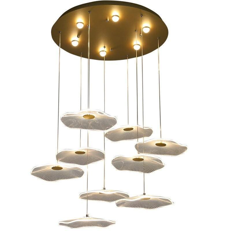 ChandeliersDecor.com-Chandeliers-Lotus Leaf Chandelier: Elegant Lighting for Your Space