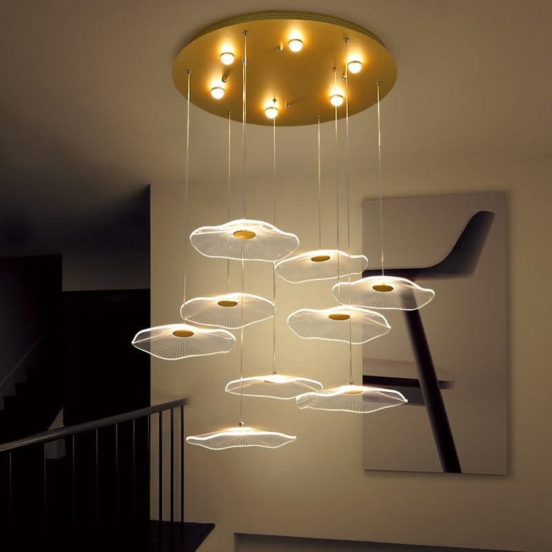 ChandeliersDecor.com-Chandeliers-Lotus Leaf Chandelier: Elegant Lighting for Your Space