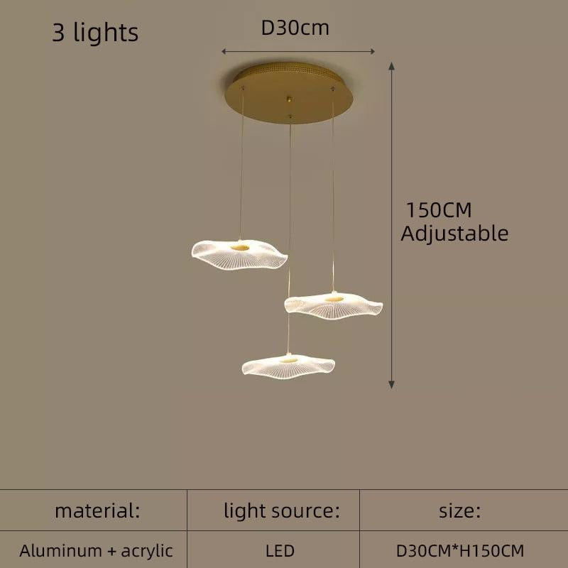 ChandeliersDecor.com-Chandeliers-Lotus Leaf Chandelier: Elegant Lighting for Your Space