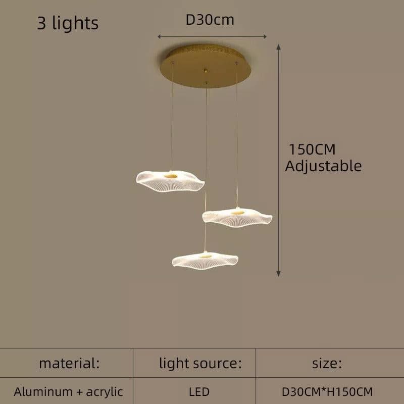 ChandeliersDecor.com-Chandeliers-Lotus Leaf Chandelier: Elegant Lighting for Your Space