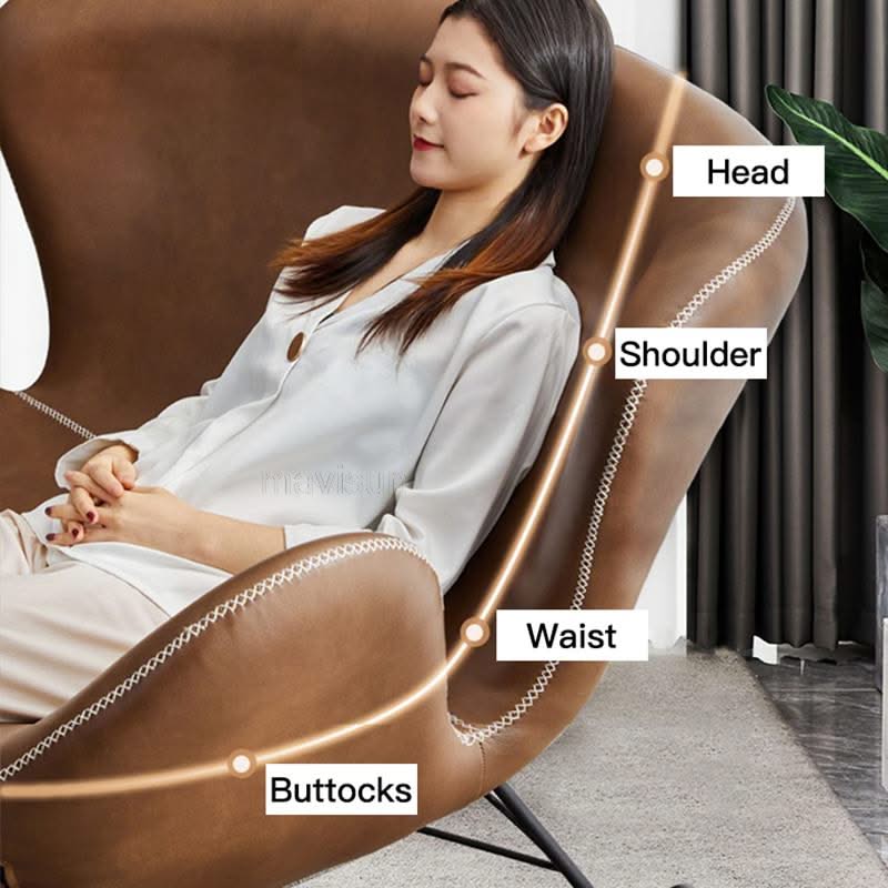 ChandeliersDecor.com-Recliners-Lounge Rocking Chair - Leather Rocking Chair