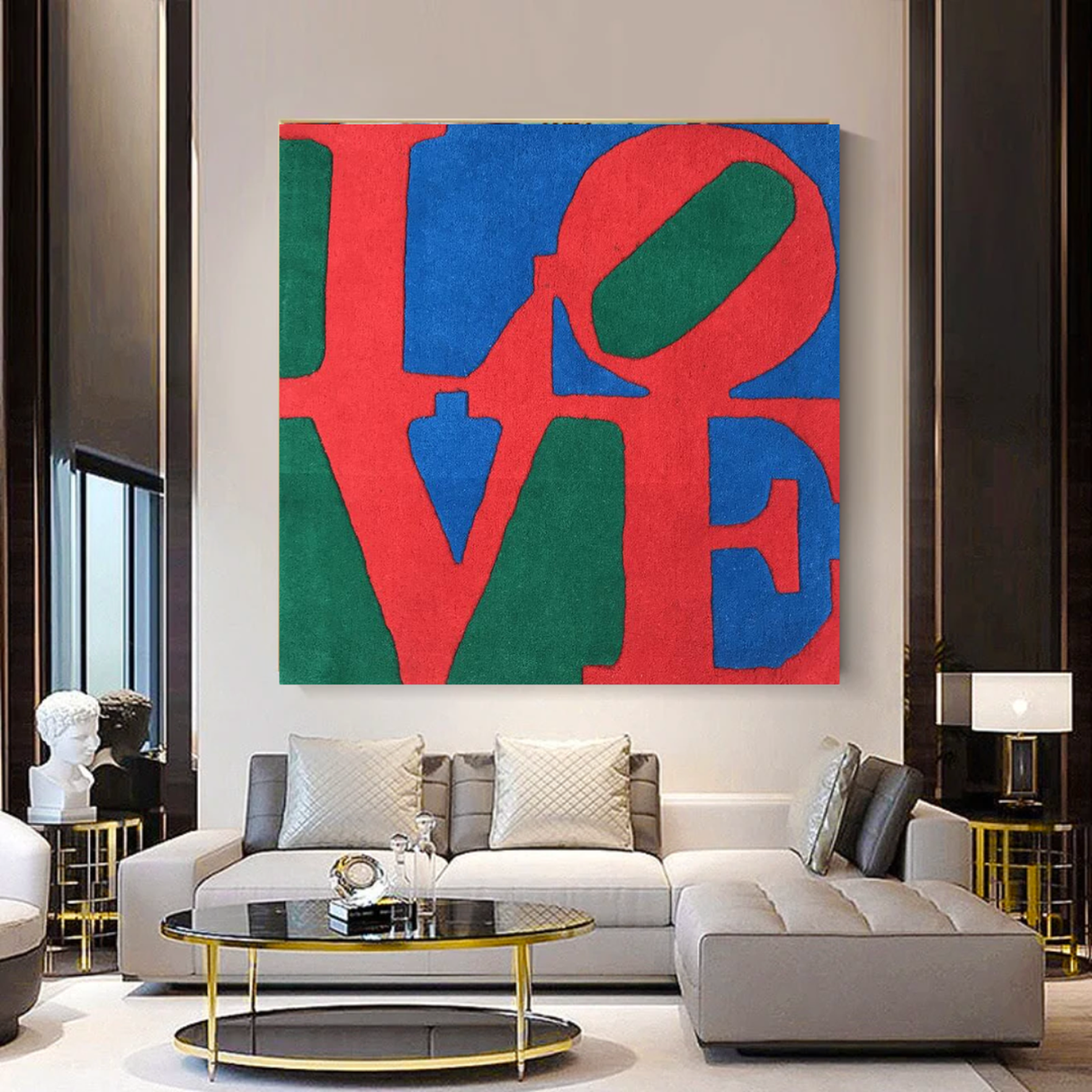 Love Abstract Canvas Wall Art-ChandeliersDecor.com