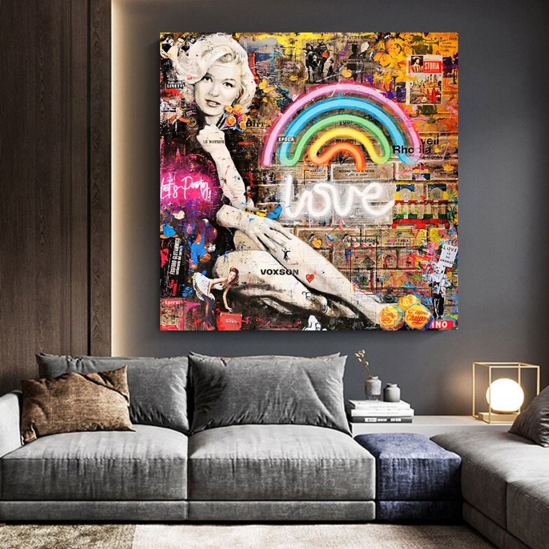 ChandeliersDecor.com-Wall Posters-Love is the Answer: Marilyn Poster - Inspiration