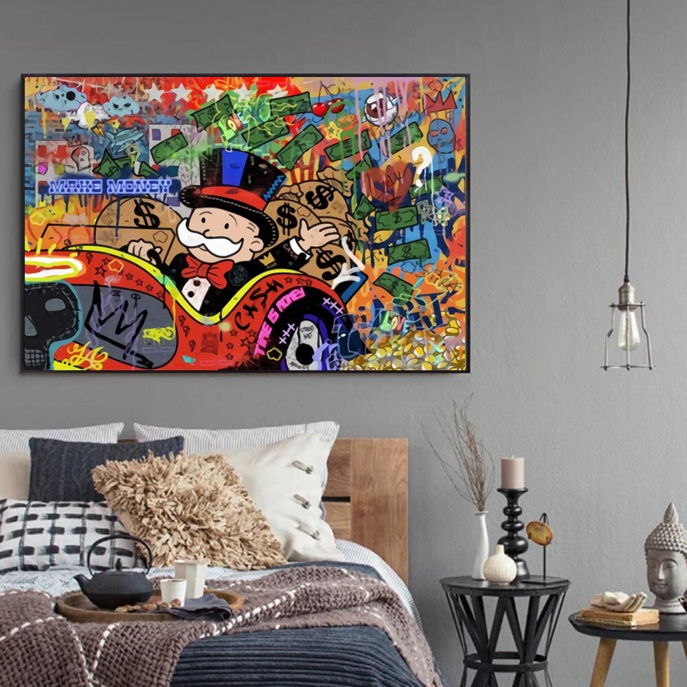 ChandeliersDecor.com-Monopoly Wall Poster-Lucky Strike: Mr Monopoly Poster - Authentic Collectible