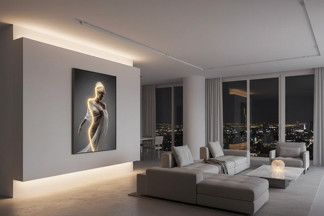 Luminous LED Girl Abstract Art Wall Lamp-ChandeliersDecor.com