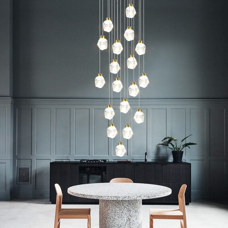 ChandeliersDecor.com-Staircase Chandelier-Luxury Crystal Staircase Chandelier with LED Lights