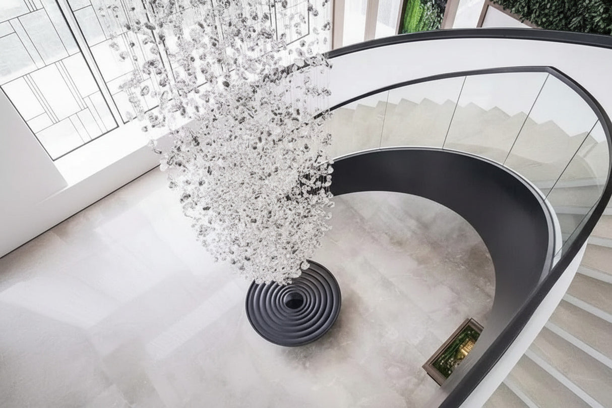 Luxury Crystal Stones LED Ceiling Chandelier-ChandeliersDecor.com