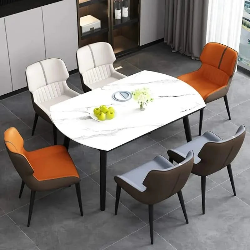 Luxury n Comfort Leather Dining Chair-ChandeliersDecor.com