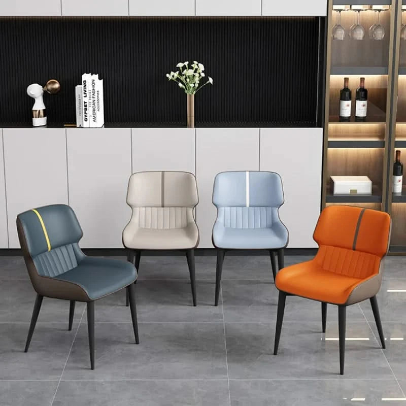 Luxury n Comfort Leather Dining Chair-ChandeliersDecor.com