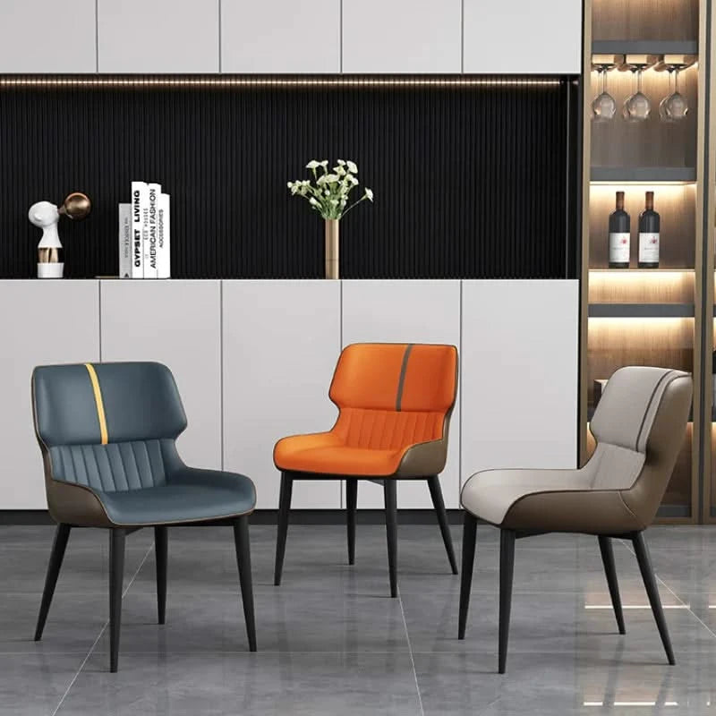 Luxury n Comfort Leather Dining Chair-ChandeliersDecor.com