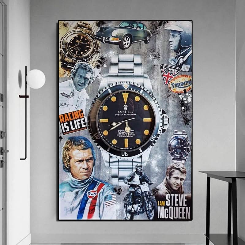 Luxury Watch Mcqueen Canvas Wall Art-ChandeliersDecor.com