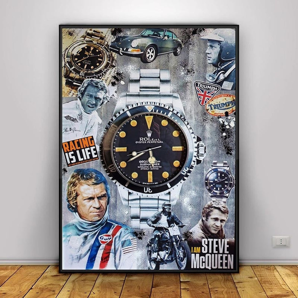 ChandeliersDecor.com-Wall Posters-Luxury Watch Mcqueen Canvas Wall Art