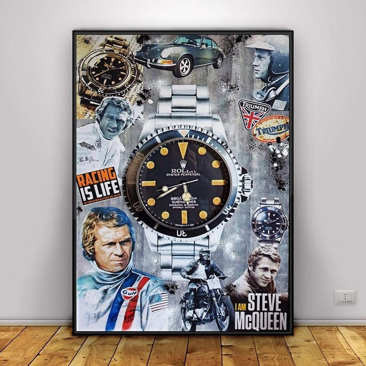 Luxury Watch Mcqueen Canvas Wall Art-ChandeliersDecor.com