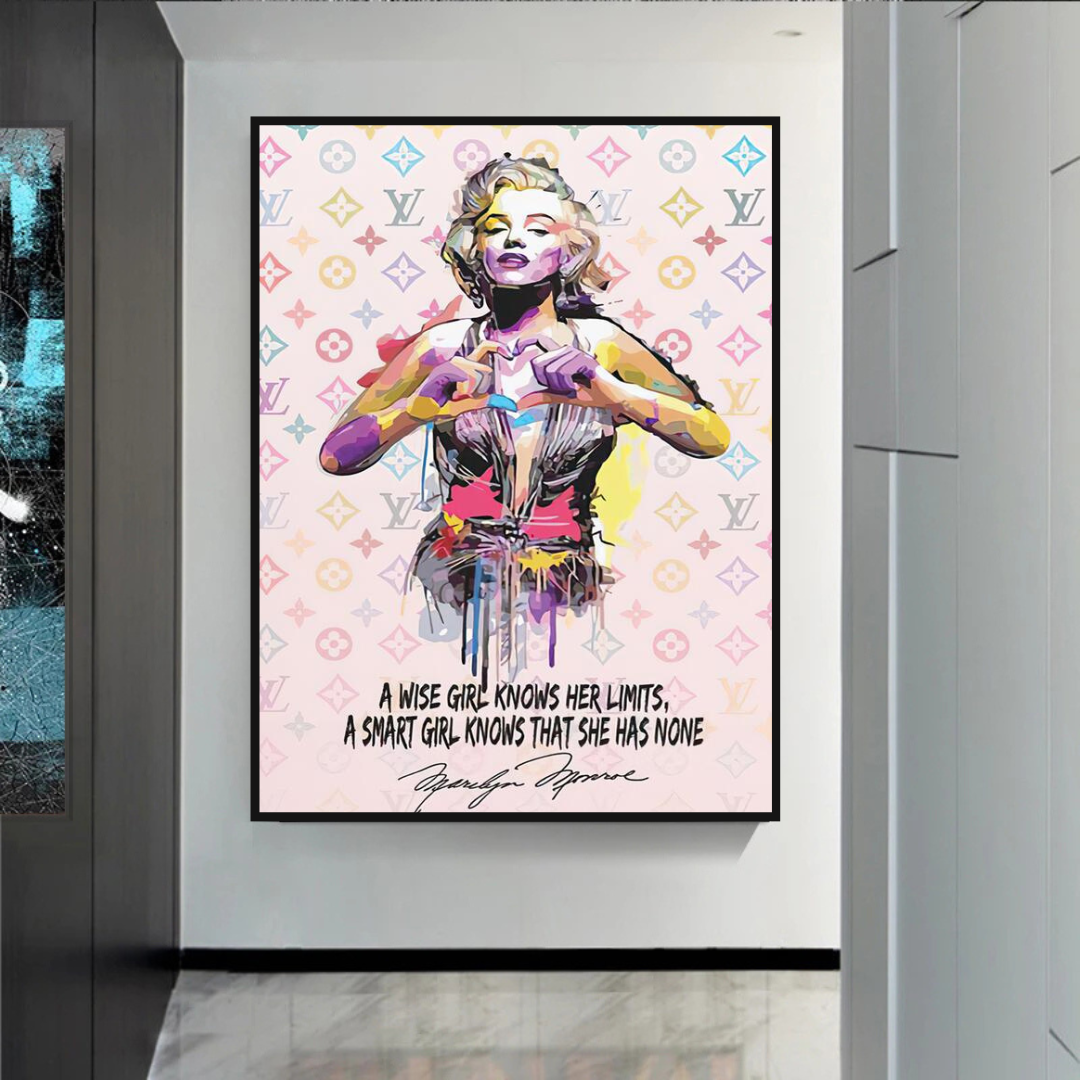 LV Wise Girl Marilyn Poster - Stylish Art for Your Walls-ChandeliersDecor.com