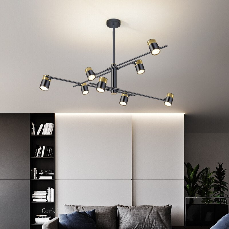 ChandeliersDecor.com-Ceiling Chandelier-Lynx Design Chandelier: Rotatable Sputnik Chandelier