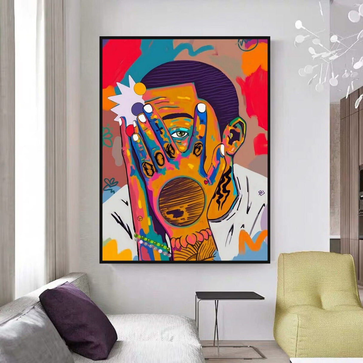 Mac Miller Singer Graffiti Hip Hop Canvas Wall Art-ChandeliersDecor.com