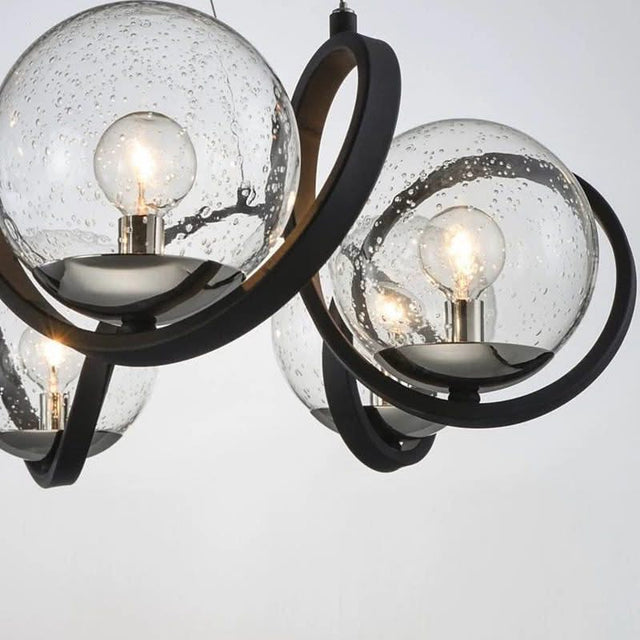 Magic Bean Molecular LED Chandelier with Glass Bubbles-ChandeliersDecor.com