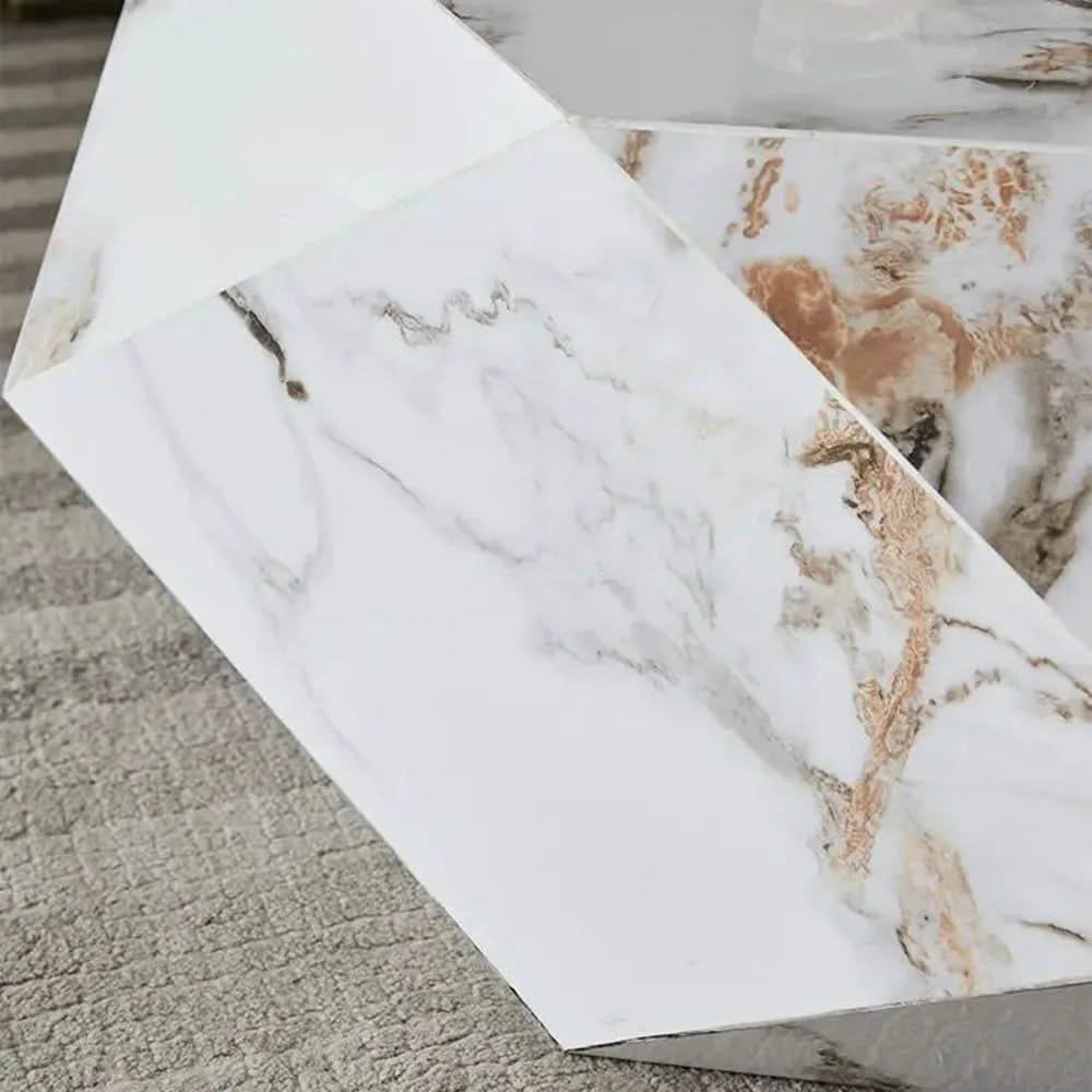 Marble Diamond Designer Coffee Table-ChandeliersDecor.com