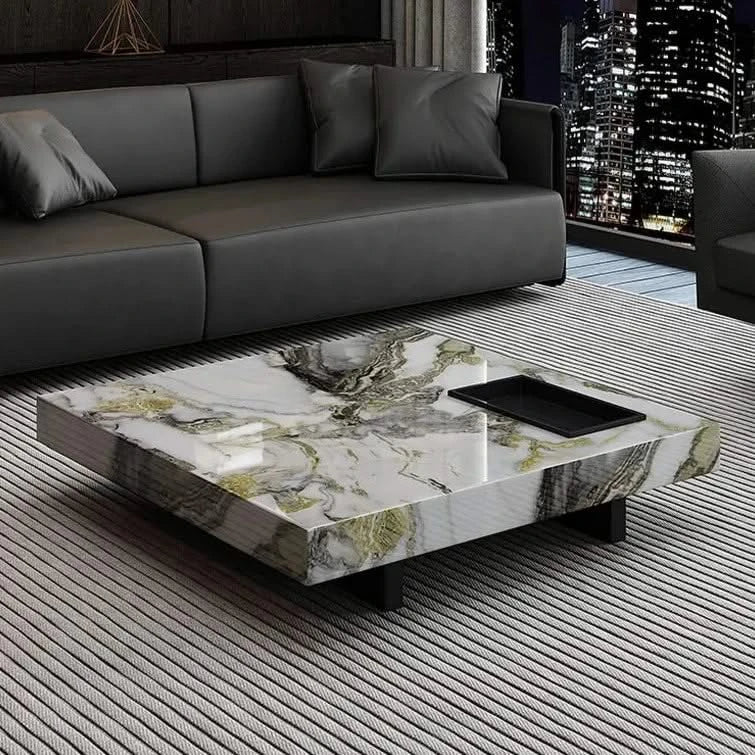 Marble Gloss Coffee Table-ChandeliersDecor.com