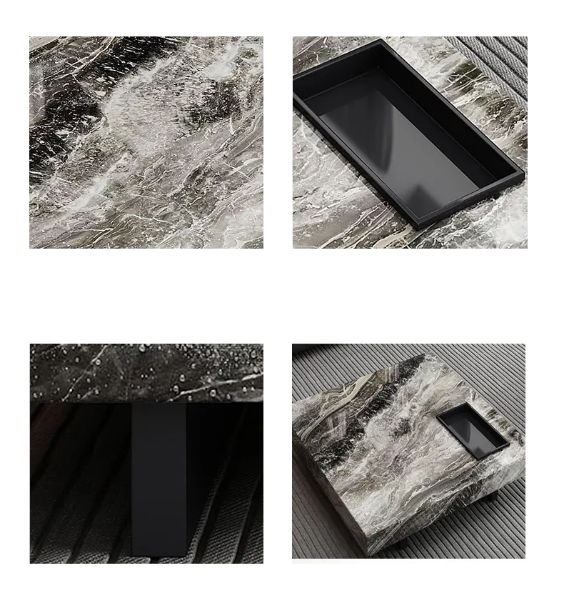 Marble Gloss Coffee Table-ChandeliersDecor.com