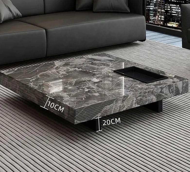 Marble Gloss Coffee Table-ChandeliersDecor.com