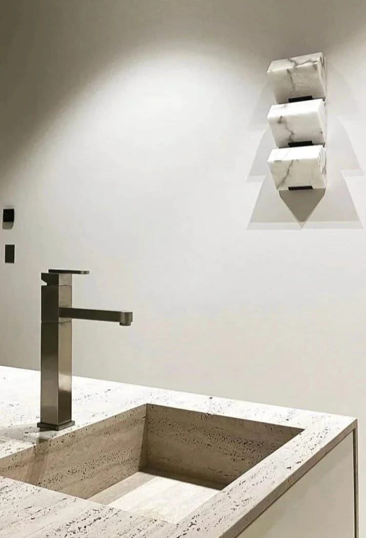 Marble Natural Stone LED Wall Light-ChandeliersDecor.com