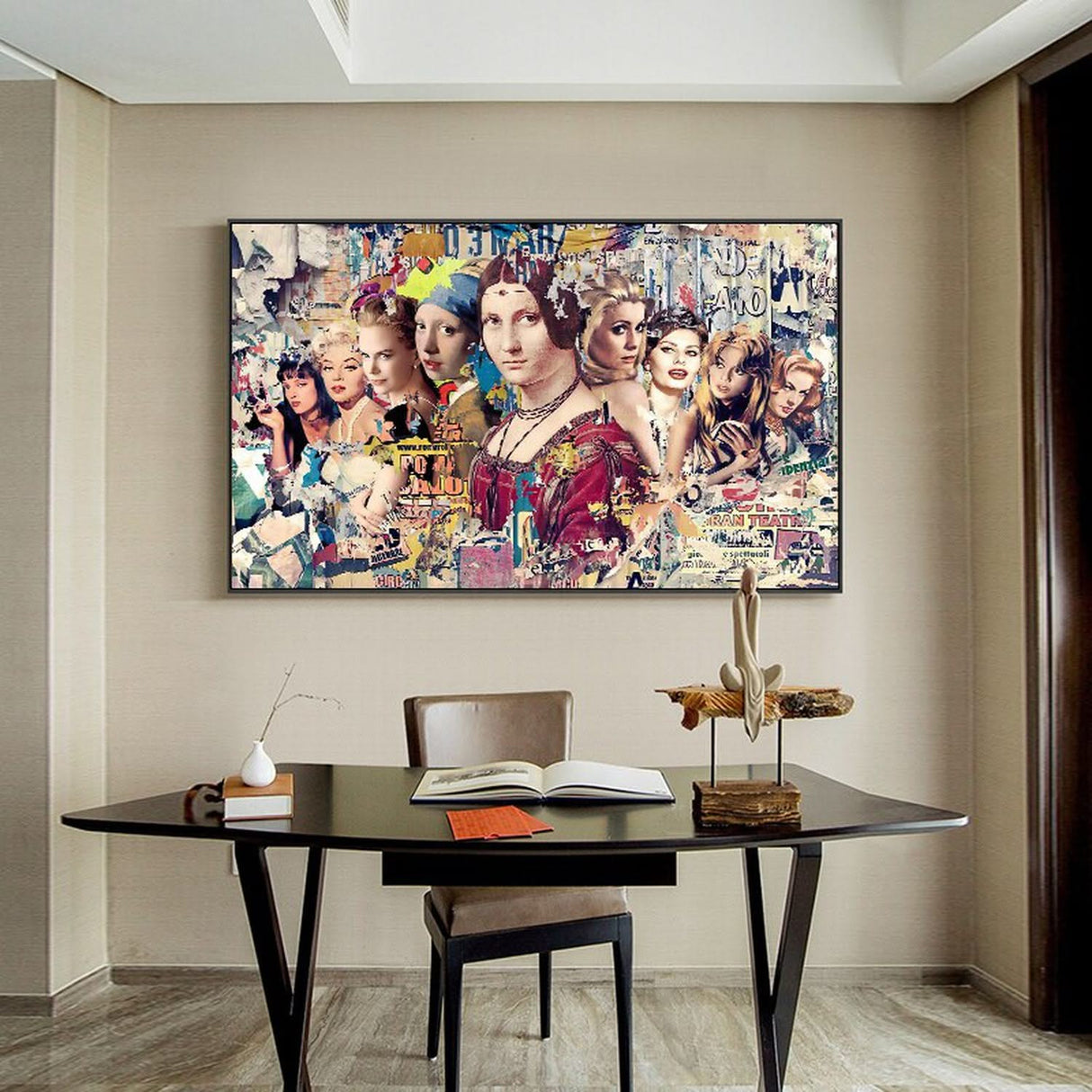 Marilyn and Mona Poster: Iconic Collaboration-ChandeliersDecor.com