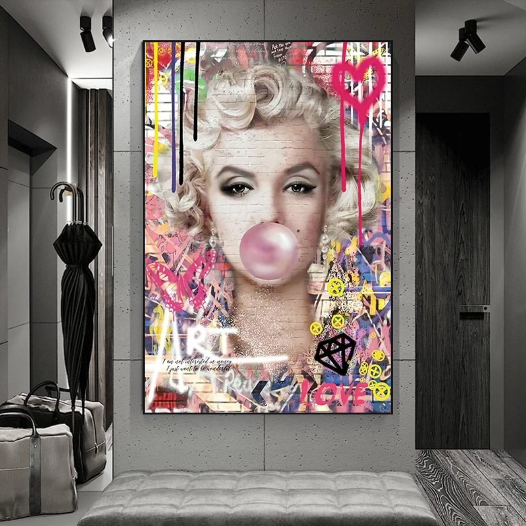 ChandeliersDecor.com-Wall Posters-Marilyn Monroe Bubble - Explore the Iconic Style|