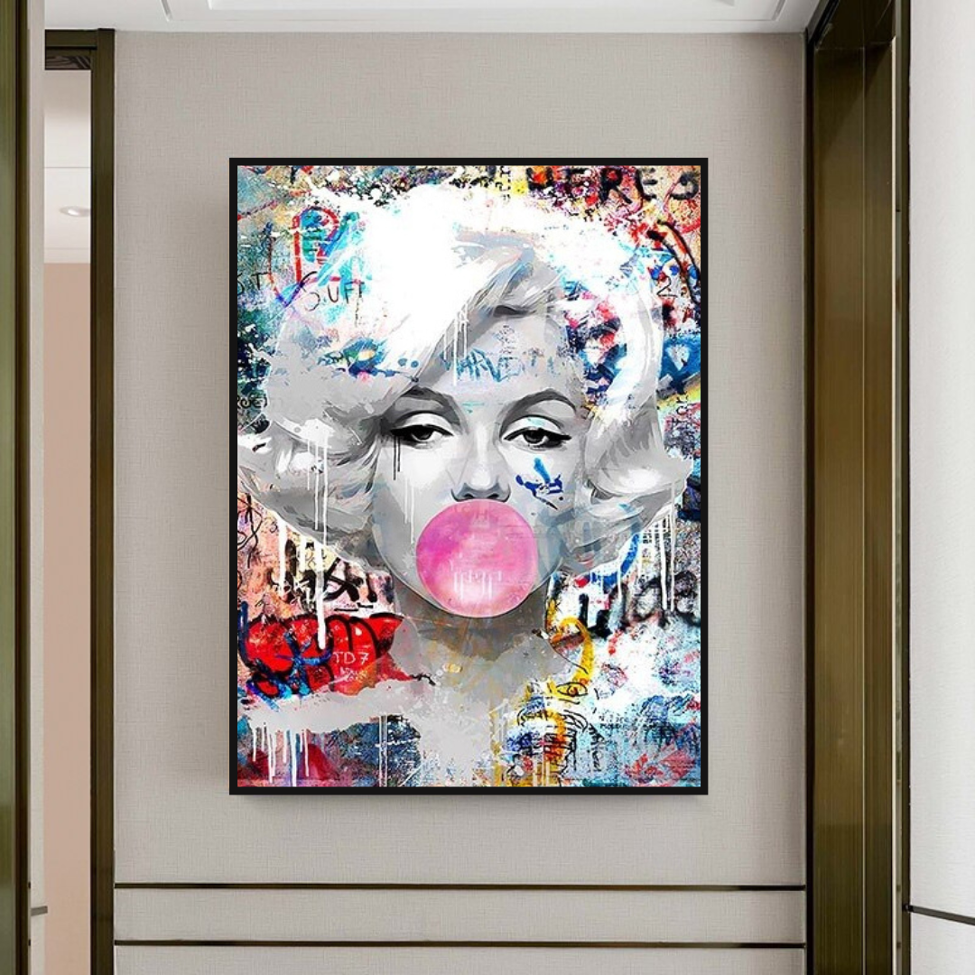 ChandeliersDecor.com-Wall Posters-Marilyn Monroe Bubble: Stunning Tribute to the Iconic Beauty