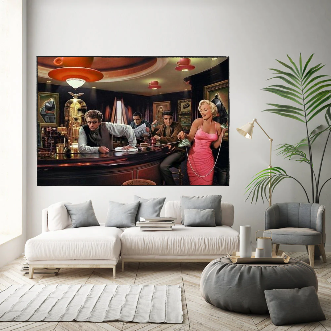 Marilyn Monroe Poster: Classic Iconography Wall Art-ChandeliersDecor.com