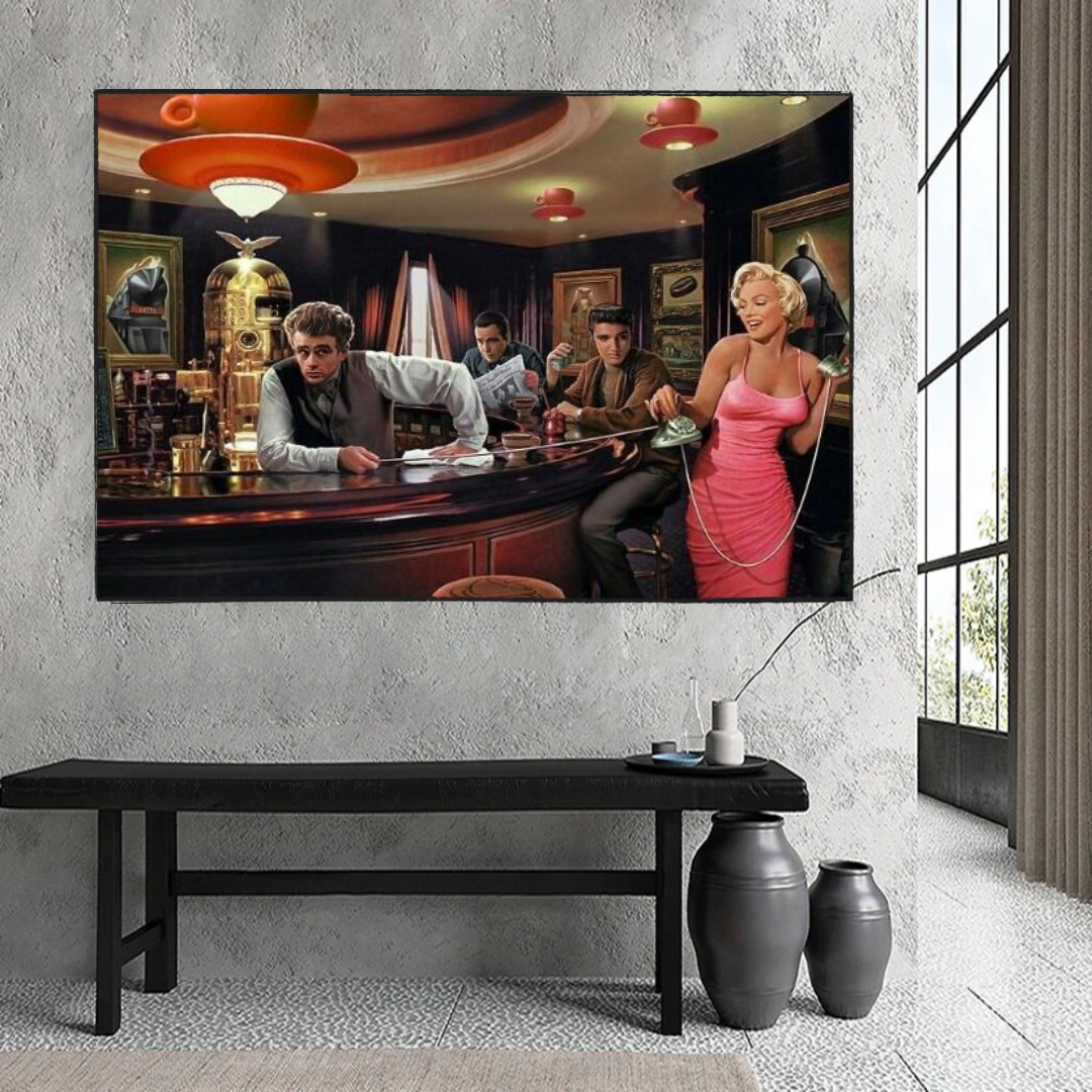 Marilyn Monroe Poster: Classic Iconography Wall Art-ChandeliersDecor.com