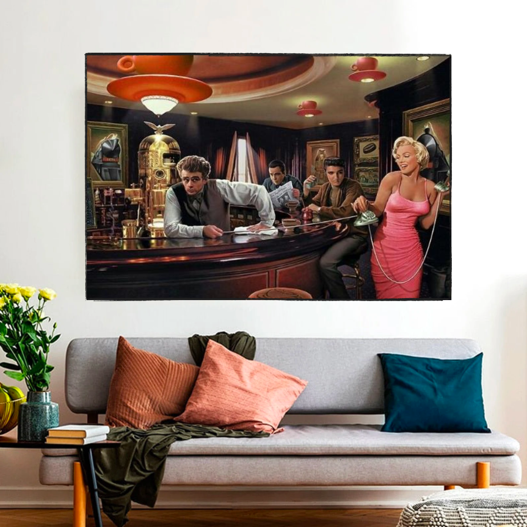 Marilyn Monroe Poster: Classic Iconography Wall Art-ChandeliersDecor.com