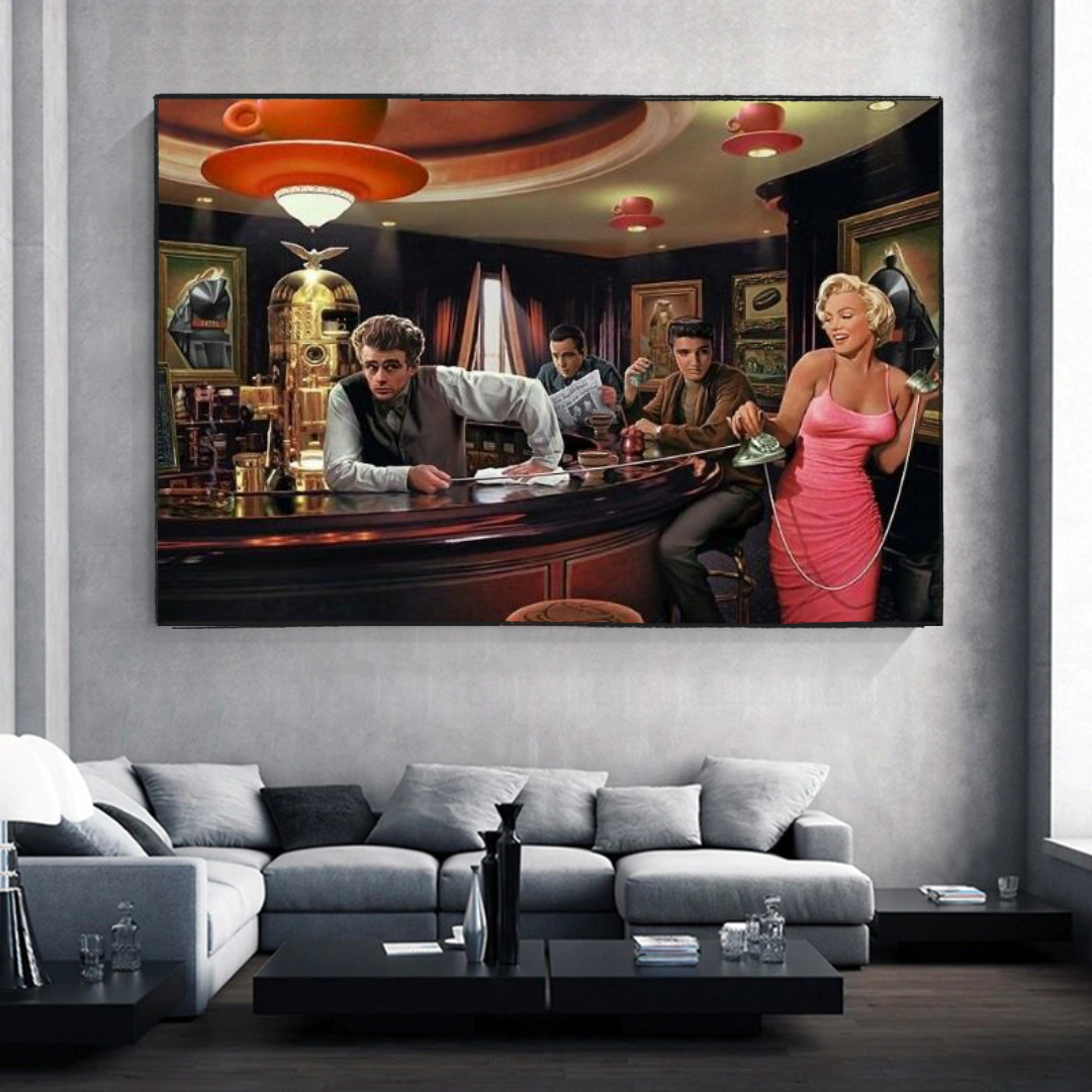 Marilyn Monroe Poster: Classic Iconography Wall Art-ChandeliersDecor.com